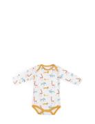 Bergamote Cream Animal Print Bodysuit Sous Mon Baobab 12M Patterned Mo...