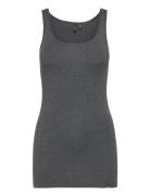 Vmmaxi My Soft Long Tank Top Noos Grey Vero Moda