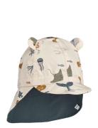 Gorm Reversible Sun Hat With Ears Patterned Liewood