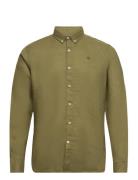 Ls Linen Shirt Khaki Timberland