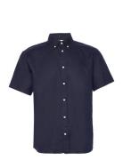 Kris Linen Ss Shirt Blue Les Deux