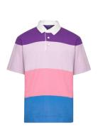 Retro Block Stripe Ss Rugger Purple GANT