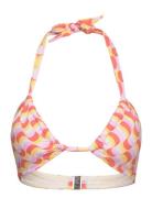 Modern Take Drawstring Halter Bralette Patterned Seafolly