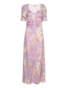 Crèpe Satin Maxi Dress Purple By Ti Mo