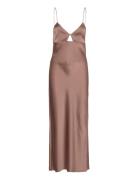 Satin Slip Dress Brown Filippa K