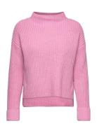 Slfselma Ls Knit T-Neck Pink Selected Femme