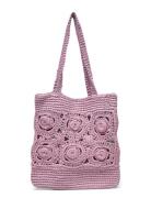 Flowers Crochet Mini Bag Purple Mango