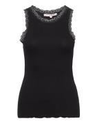 Florine Tank Top Black A-View