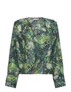 Caminegz P Ls Blouse Green Gestuz