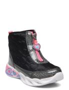 Girls Sweetheart Lights - Heart Hugger Black Skechers