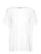 Over D Linen T-Shirt White Mango