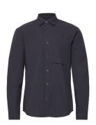 Onsteo Ls Reg Pocket Viscose Shirt Navy ONLY & SONS