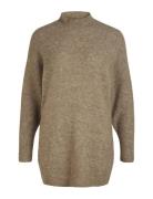 Objellie L/S Knit Tunic Noos Brown Object