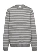 Striped Knit Sweater Grey Mango