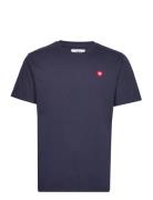 Ace Badge T-Shirt Gots Navy Double A By Wood Wood