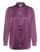 Onlvictoria Ls Loose Satin Shirt Wvn Purple ONLY