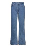 Luciegz Hw Straight Jeans Blue Gestuz