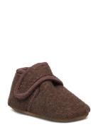 Classic Wool Slippers Brown Melton