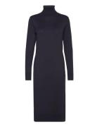 Milasz Roll Neck Long Dress Blue Saint Tropez