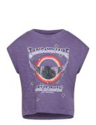Short Sleeves Tee-Shirt Purple Zadig & Voltaire Kids