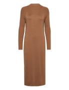 Women Dresses Flat Knitted Kneelength Brown Esprit Casual