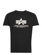 Basic T-Shirt Foil Print Black Alpha Industries