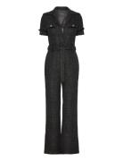 Clarissa Tweed Overall Black GUESS Jeans