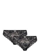 Brief Thong Reg Iris 2 Pack Black Lindex