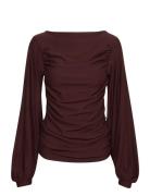 Rifagz Ls Blouse Brown Gestuz