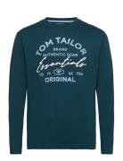 Longsleeve With Print Green Tom Tailor