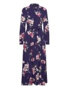 Vmshilah Naja Ls Long Shirt Dress Wvn Ga Navy Vero Moda