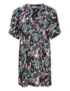 Caralona Life 2/4 Tunic Dress Aop Black ONLY Carmakoma