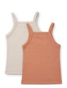 Naomi Singlet 2-Pack Beige Liewood