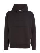 Comfort Debossed Logo Hoodie Black Calvin Klein