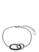 Harper Bracelet Black/Silver Silver Bud To Rose