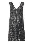 Objkinne Mira S/L Sequin Dress 129 Div Grey Object
