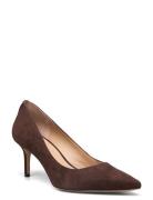 Lanette Suede Pump Brown Lauren Ralph Lauren