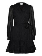 Synne Wrap Dress Black Creative Collective