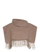 Solid Crystal Poncho Beige Becksöndergaard