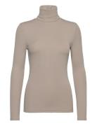 Modal Rib Longsleeve Turtleneck Beige Calvin Klein