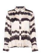 Tie-Dye Pleated Shirt Patterned Mango