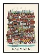 Danmark Small Poster Patterned Martin Schwartz