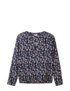 Printed Longsleeve Blouse Blue Tom Tailor