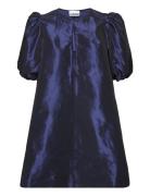 Shiny Taffeta Navy Ganni