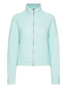 Vmyoko Ls Highneck Zip Cardigan Ga Boo Blue Vero Moda