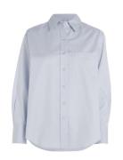 Relaxed Cotton Shirt Blue Calvin Klein