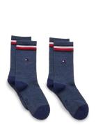 Th Kids Iconic Sports Sock 2P Blue Tommy Hilfiger