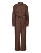 Mschhaura Joanita Jumpsuit Stp Brown MSCH Copenhagen