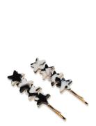 Four Stars Pin 2Pcs Black Black Pipol's Bazaar