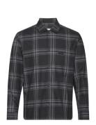 Twill Graphic Check Overshirt Black Calvin Klein